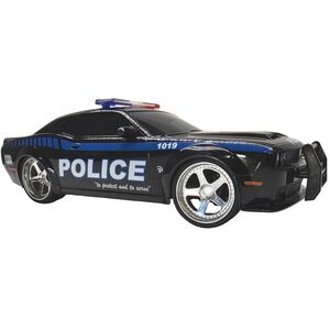 Jada Toys 1:12 scale Dodge Challenger SRT Hellcat Police RC Car Black JDRX2413